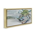 thumbnail image 3 of Stupell Industries Vivid Crab on Beach Shoreline Animals & Insects Painting Gold Floater Framed Canvas Art Print Wall Art, 25 x 11, 3 of 9