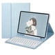 thumbnail image 4 of JWL-Funda con teclado y panel táctil magnético para Samsung Galaxy Tab A7 10.4 2020 SM-T500 T505 T507 con soporte para bolígrafo, funda con tapa inteligente, panel táctil morado, panel táctil morado, 4 of 5