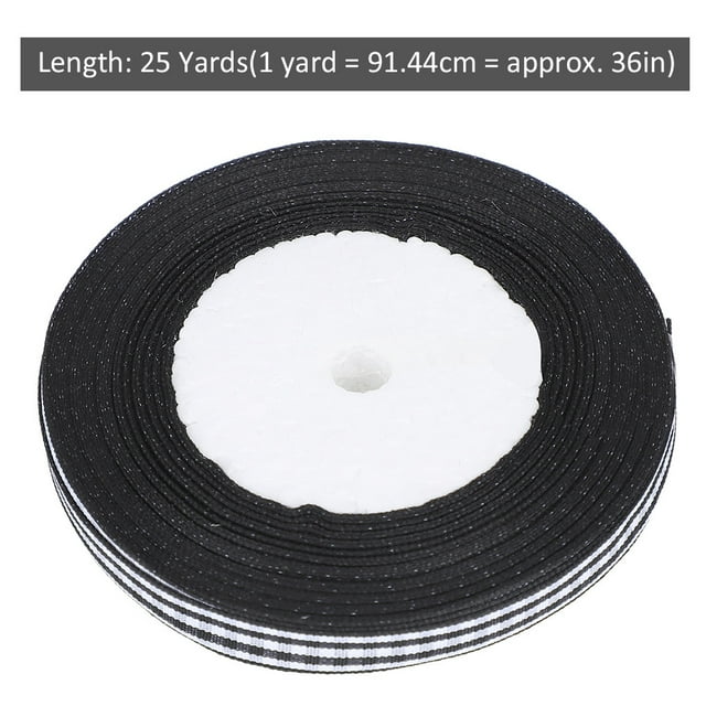 3 rollos de cinta de raso a cuadros, regalo de boda y Navidad, decoración de pasteles, 1cm de ancho, 25 yardas/rollo