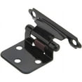 thumbnail image 3 of Silverline SH5001-BL Self Close Hinge Cabinet Hardware 10 Pairs Face Mount Overlay Variable Black Coated, 3 of 5