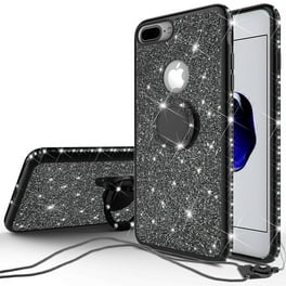 Apple iPhone SE 2020 iPhone 8 7 Case Glitter Cute Phone Case Girls Kickstand Bling Diamond Rhinestone Bumper Ring Stand Sparkly Rose Gold Walmart