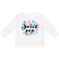 thumbnail image 3 of Inktastic Sweet Pea Hearts Boys or Girls Long Sleeve Toddler T-Shirt, 3 of 5