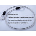 thumbnail image 2 of Stainless Steel Security Cable, Double Loop Braided Steel Cable Flexible, 2 of 5