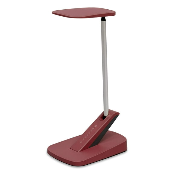 UltraBrite UDL0456-LMER-DS LED Desk Lamp, 8.7”L X 6.2”W x 17.5"H, Merlot