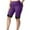 Purple, variant on Wyobmus Women's Athletic Workout Shorts Plus Size Lace Rim Yoga Pants Comfy Solid Color Elastic High Waisted Workout Shorts Black