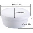 thumbnail image 4 of Blue and white plastic soap dish with nappies to dry, ideal for travel - set of 2 soap boxes (round), 4 of 4