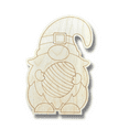 thumbnail image 2 of Unfinished Wood Etched Easter Egg Gnome Shape 8" / 1/4", 2 of 2