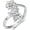 A01-Highland Cow, variant on Koala Open Ring 925 Sterling Silver Koala Adjustable Ring Cute Animal Jewelry Gifts for Women