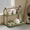 thumbnail image 5 of XIBUFE 2-Tier Countertop Shelf Organizer, Coffee Bar Accessories, Spice Rack, Coffee Counter Shelf, Plastic Coffee Counter Shelf with Space Saving Design (14 X 13.2 X 8 In), 5 of 7