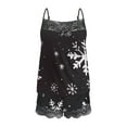 thumbnail image 5 of Tnhcen Sexy Christmas Lace Pajamas 2-Piece Sleeveless Top Shorts Pjs Nightwear Cozy Homewear S-2XL, 5 of 5