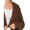 thumbnail image 3 of Long Sleeve Popcorn Sweater Cardigan with Pockets, 3 of 3
