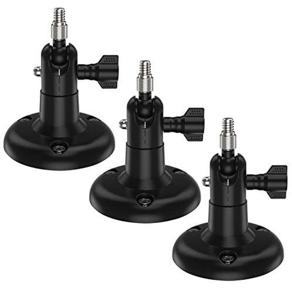 Koroao Édition Améliorée Support Mural de Sécurité Intérieur/extérieur pour Wyze Cam Pan - Plus Stable et Flexible (Lot de 3, Noir)