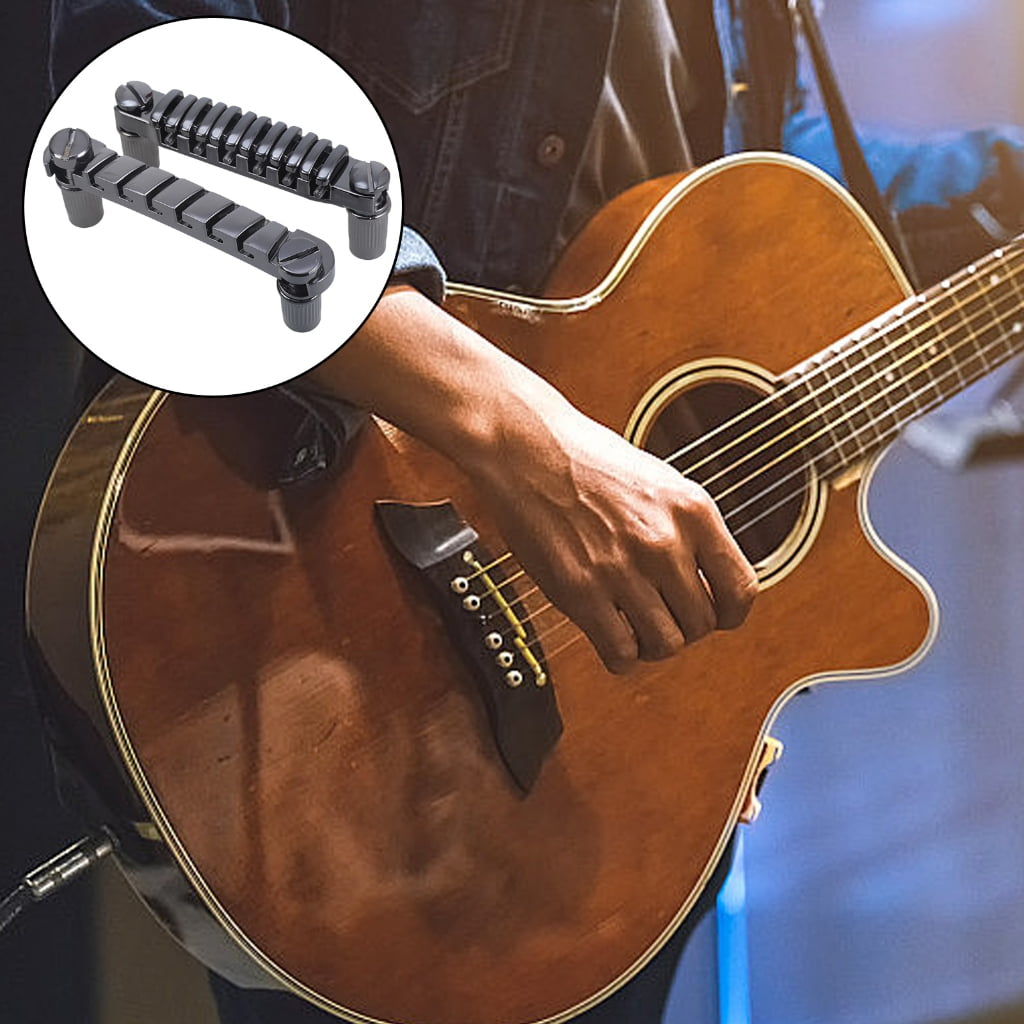 Yokua Quik Change Bridge Tailpiece Replacement Electric Guitar Bridge Tailpiece