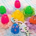 thumbnail image 6 of Kuroiy 24PC Easter Plastic Eggs | Multicolor DIY Openable Egg Shells | 6 Patterns | Sturdy Reusable Plastic | Party Gift Basket Filler | Easter Egg Hunt Decoration | 2.3in Size, 6 of 7
