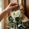 thumbnail image 5 of 18.9in Spring Summer Wreath, Artificial Floral Door Hanger, Front Door Wall Decoration for Home Restaurant, Seasonal Flower Garland, Indoor Outdoor Hanging Accent, 5 of 6
