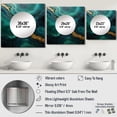 thumbnail image 4 of Designart "Revitalizing Malachite Essence" spiritual stone Green Large Square Mirror - Square Bedroom Mirror Printed Wall Decor - Traditional Square Printed Wall Mirror Art, 4 of 5