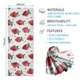 thumbnail image 2 of Strawberry Plants Fruit Watercolor Hot Yoga Mat Towel Non Slip for Hot Yoga - Quick-Drying Yoga Mat Cover with 4 Corner Pockets with Travel Bag - Hot Yoga Towel Non Slip 74"x26", 2 of 6