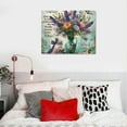 thumbnail image 5 of Orinice Flowers Hummingbird Fine Art Aesthetic Poster & Print Wall Painting for Home Decor 16x12in, 5 of 6