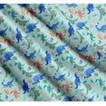 thumbnail image 3 of Soimoi Green Cotton Voile Fabric Balloon & Dinosaur Kids Print Fabric by the Yard 42 Inch Wide, 3 of 7
