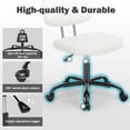 thumbnail image 3 of Simenmax Office Chair, Computer Chair with Lumbar Support, Comfy Armlees PU Leather Task Chair,White, 3 of 6