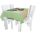 thumbnail image 2 of GZHJMY St.Patrick's Cute Pug Dog Rectangle Tablecloth 60"(W) x 120"(L), Spring St.Patrick's Day Modern Table Linen Cloth Cover for Kitchen Dining Room Party Home Decor, 2 of 6