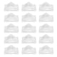 thumbnail image 1 of 100Pcs Sandwich Packing Box Clear Plastic Sandwich Bag Sandwich Triangle Bag, 1 of 4