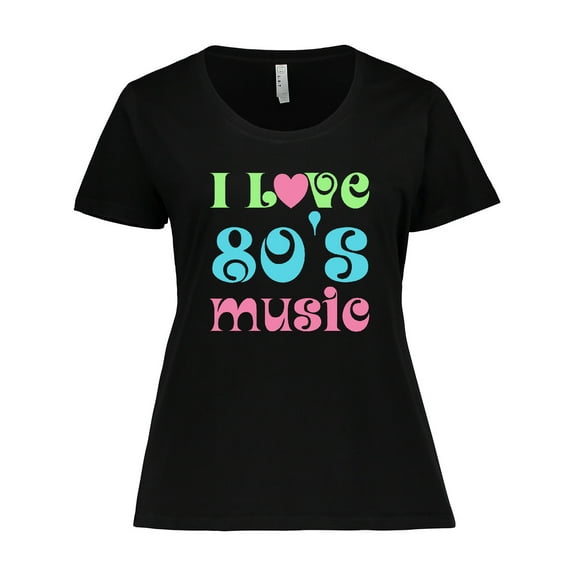 Inktastic I Love 80's Music Women's Plus Size T-Shirt