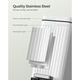 thumbnail image 5 of Bathroom Trash Can, 2.6-Gallon (10 L) Trash Bin with Lid, Slim for Small Spaces, Stainless Steel Garbage Can, Soft Close, 5 of 7