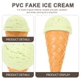 thumbnail image 4 of KAKOWELY Modelo de helado de simulación de PVC, helado falso, cono de helado artificial, accesorio de exhibición para tienda, 4 of 4