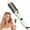 GREEN, variant on 1.5 Inch Ionic Heated Round Brush, Ceramic Tourmaline Curling Iron Brush, Hair Straightener & Volumizer Comb with PTC Fast Heating, Anti-Frizz, Dual Voltage Travel Styler