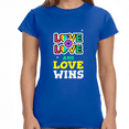 thumbnail image 2 of Love Wins Lesbian Gay Bisexual Transgender Queer LGBTQ Ally Shirts for Women, 2 of 8