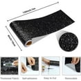 thumbnail image 2 of 1 Roll Black Glitter Wallpaper Border,Self Adhesive Wall Border,Removable Straight Border Stickers,Sparkle Sequins Fabric Contact Paper,Bulletin Board Decorative Border,4"x 120" By Scheam, 2 of 8