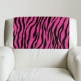 thumbnail image 5 of SCRAWLGOD Pink Zebra Print 1 Piece Recliner Headrest Protector Non Slip Waterproof Headrest Cover PU Leather Recliner Head Rest Cover for Sofa,Office Chair 17x27 in, 5 of 7