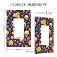 thumbnail image 3 of KLL Skull gold flower Pattern Electrical Outlet Covers, 3" x 5" 1 Pack Electric Receptacle Plug Covers for Decorator Receptacle Outlet & Switch-Style U, 3 of 6