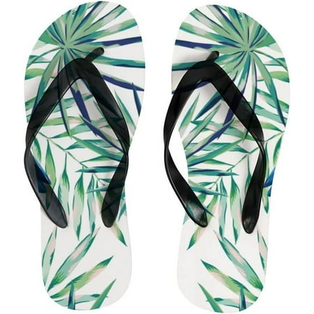 

Hyjoy Women Flip Flops Slippers Parrot Birds Floral Tropical Leaves Sandals for Beach Summer Shower Men Boy Girl Kid