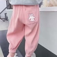 thumbnail image 4 of Spazoro Toddler Boys Sweatpants, Warm Spring Elastic Waist Cute Print Loose Joggers for Child Boys Pink Size 100/3T, 4 of 5