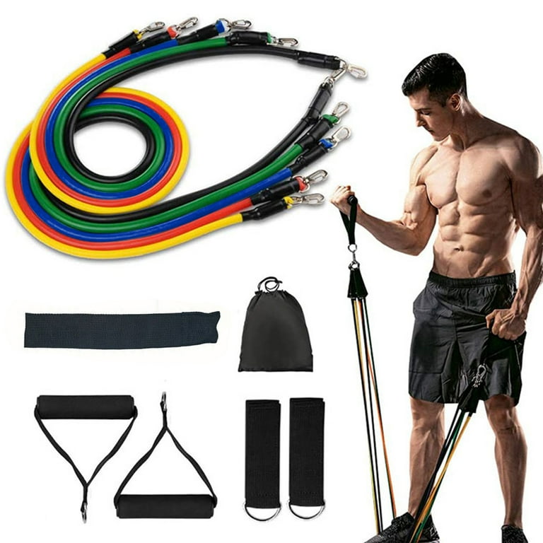 Desire Deluxe Resistance Band Exercise Workout Equipment Bands Set for  Working Out Physical Therapy - Men 