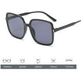 thumbnail image 2 of Oversized Rectangle Sunglasses Women's Sun Glasses Men's Vintage Eyewear UV400, 2 of 6
