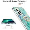 thumbnail image 3 of Case for Samsung S24 Plus 360 Degree Rotating Bracket Sparkling Marble Ring Case Anti-Fingerprint Skid Resistant Shockproof Protective Phone Cover, 3 of 6