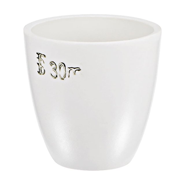 Taza de Crisol de Porcelana Uxcell para Fundición, Fusión, Moldeo y Refinado de 30ml Blanca