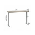 thumbnail image 5 of BBF Move 40 - Sit/standing desk - rectangular - sand oak, 5 of 8