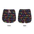 thumbnail image 6 of Goofa Rainbow Butterfly Printed Women 2 in 1 Running Shorts,Quick Dry Athletic Workout Shorts,High Waisted Athletic Shorts with Liner Pockets-X-Large, 6 of 9