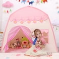 thumbnail image 3 of Play Tent, Kids Tents and Kids Playhouse Girls Toys Indoor and Outdoor Princess Castle Play Tent for Kids Girls Gift, Pink, 3 of 13