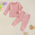 thumbnail image 2 of Hessimy Toddler Boys Girls Spring Summer Cartoon Print 2Pcs Long Sleeve Soft Fabric Warm Sleepwear Pajamas, Soft Fabric Warmth(Red,6-12 Months), 2 of 5