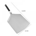 thumbnail image 2 of Pala para pizza grande de acero inoxidable con mango, accesorios plegables para pizza, 2 of 5