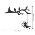 thumbnail image 2 of unbranded Adorno De Hada De Metal Negro Para Pared Y Jardín Con Artístico, 2 of 8