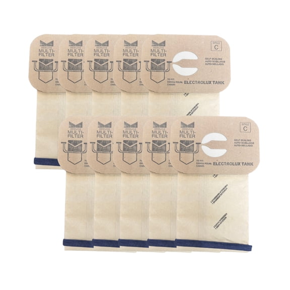 VacBagsUSA® 4-Ply Replacement Vacuum Cleaner Bags For Electrolux® "C" Tank