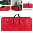 thumbnail image 2 of Christmas Xmas Tree Storage Zip Bags Holiday Storage Tote Red_165x76x38cm, 2 of 6