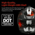 thumbnail image 2 of TCMT DOT Dirt Bike Helmet for Kids with Goggles & Gloves, for Motocross Offroad Street Motorcycle, Youth L Size, Black Red Firework, 2 of 11