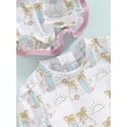 thumbnail image 6 of WOYY Girls Ruffle Long Sleeve Rash Guard One-Piece Swimsuit Cute Bathing Suit, Sizes 6-12 Months, 6 of 8
